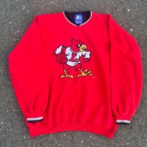 Vintage Starter Louisville Embroidered Sweater
